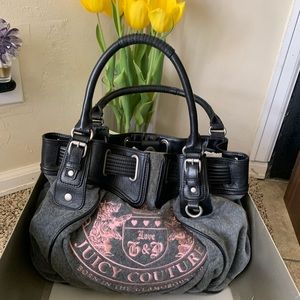 Authentic- Juicy Couture Velour handbag